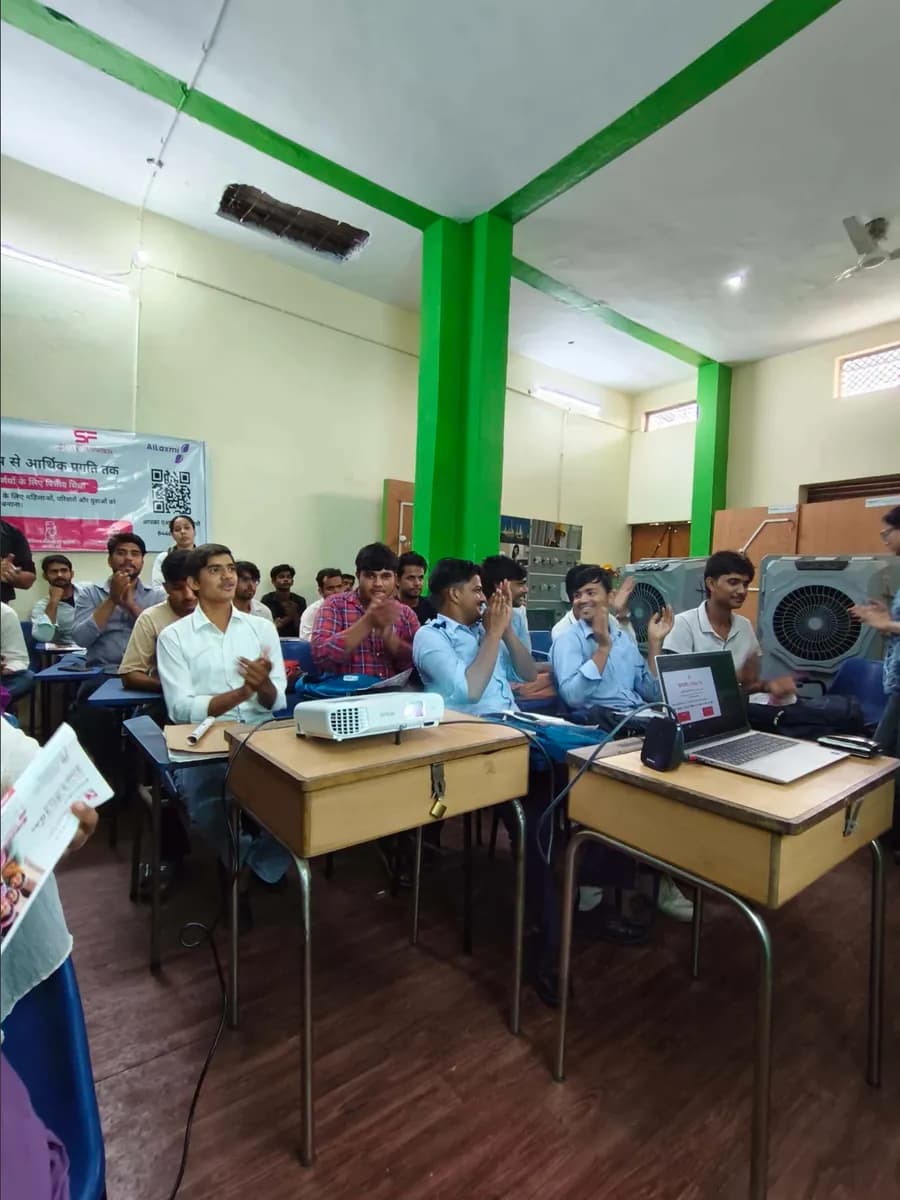 Women and youth in a BKIF community session