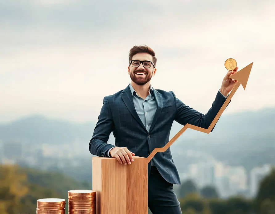 Two business people shaking hands